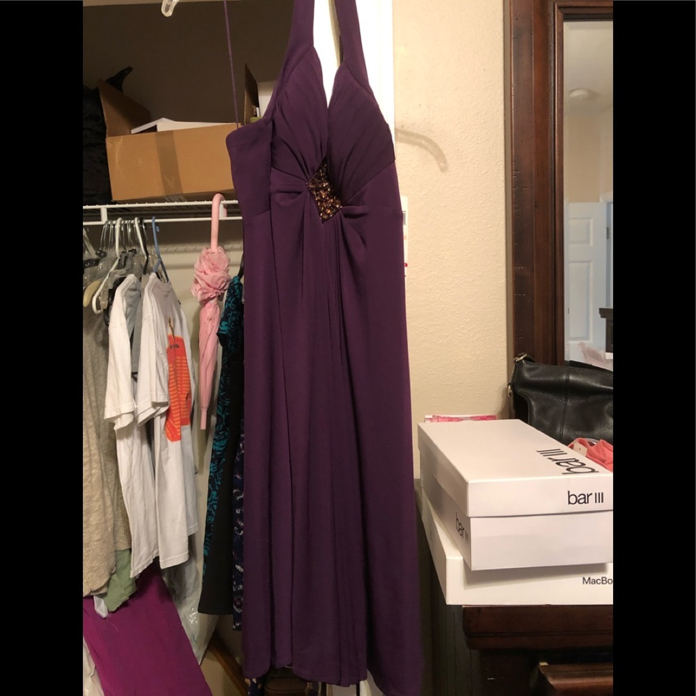 Dark purple dress, NEVER WORN!!